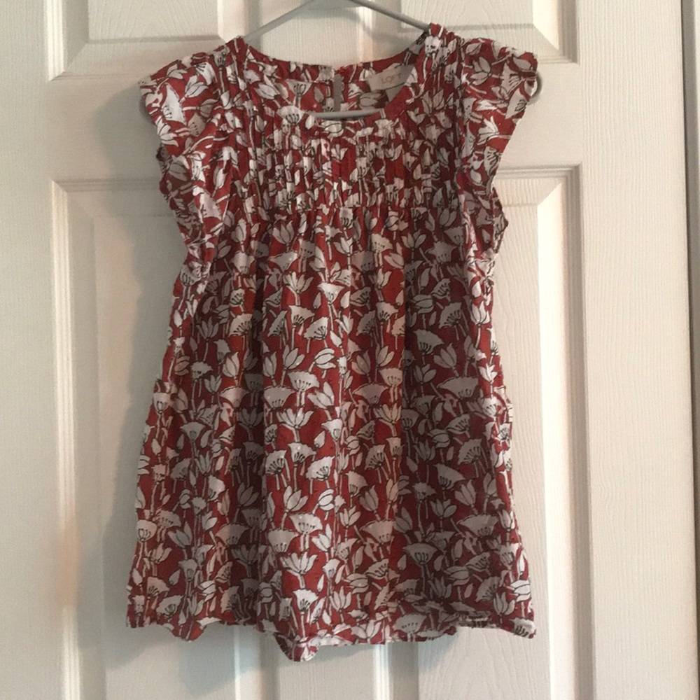 Loft flutter sleeve shirt